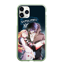 Чехол iPhone 11 Pro матовый Satsuriku no tenshi, цвет: 3D-салатовый