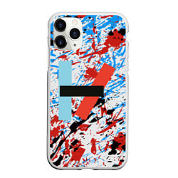 Чехол iPhone 11 Pro матовый 21 Pilots: Colored, цвет: 3D-белый