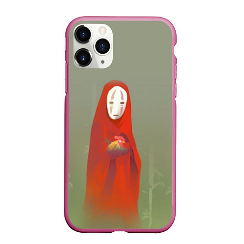 Чехол iPhone 11 Pro матовый Унесенные призраками / 3D-Малиновый – фото 1