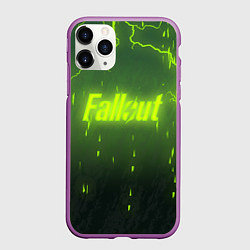 Чехол iPhone 11 Pro матовый Fallout: Radiation Storm, цвет: 3D-фиолетовый