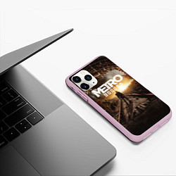 Чехол iPhone 11 Pro матовый Metro Exodus: Sunset, цвет: 3D-розовый — фото 2