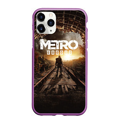 Чехол iPhone 11 Pro матовый Metro Exodus: Sunset, цвет: 3D-фиолетовый