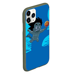 Чехол iPhone 11 Pro матовый Smells Like: Dragon Ball Z, цвет: 3D-темно-зеленый — фото 2