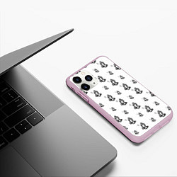 Чехол iPhone 11 Pro матовый Drake - six, цвет: 3D-розовый — фото 2