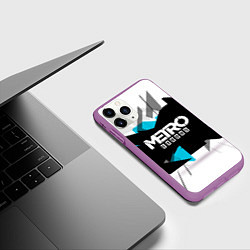 Чехол iPhone 11 Pro матовый Metro: Exodus Sky, цвет: 3D-фиолетовый — фото 2