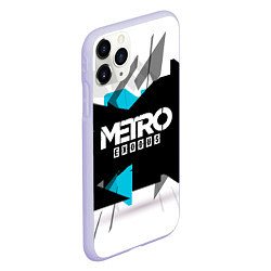 Чехол iPhone 11 Pro матовый Metro: Exodus Sky, цвет: 3D-светло-сиреневый — фото 2
