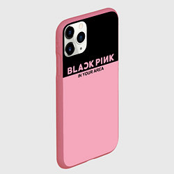 Чехол iPhone 11 Pro матовый Black Pink: In Your Area, цвет: 3D-малиновый — фото 2