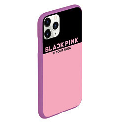 Чехол iPhone 11 Pro матовый Black Pink: In Your Area, цвет: 3D-фиолетовый — фото 2