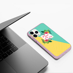 Чехол iPhone 11 Pro матовый Good Mood Every Day, цвет: 3D-розовый — фото 2