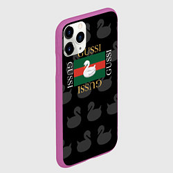 Чехол iPhone 11 Pro матовый GUSSI: Little Style, цвет: 3D-фиолетовый — фото 2