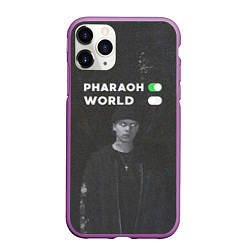 Чехол iPhone 11 Pro матовый Pharaon On, World Off, цвет: 3D-фиолетовый