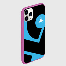 Чехол iPhone 11 Pro матовый CS:GO - Cloud9 the form 2018-2019, цвет: 3D-фиолетовый — фото 2