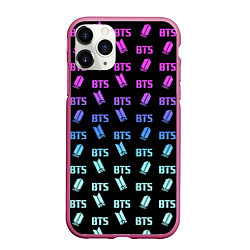 Чехол iPhone 11 Pro матовый BTS: Neon Gradient