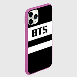 Чехол iPhone 11 Pro матовый BTS, цвет: 3D-фиолетовый — фото 2