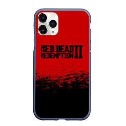 Чехол iPhone 11 Pro матовый Red Dead Redemption II, цвет: 3D-серый