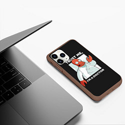 Чехол iPhone 11 Pro матовый Zoidberg: Trust Me, цвет: 3D-коричневый — фото 2