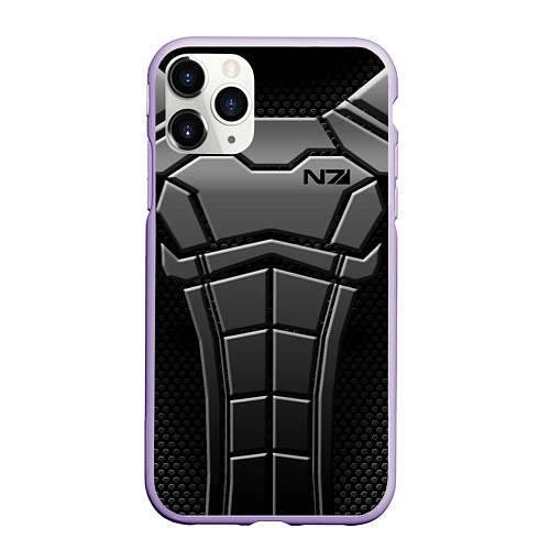 Чехол iPhone 11 Pro матовый Soldier N7 / 3D-Светло-сиреневый – фото 1