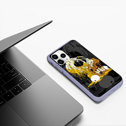 Чехол iPhone 11 Pro матовый Simpsons Halloween, цвет: 3D-светло-сиреневый — фото 2