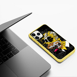 Чехол iPhone 11 Pro матовый Liquid Homer, цвет: 3D-желтый — фото 2