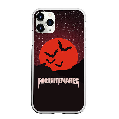 Чехол iPhone 11 Pro матовый FORTNITEMARES / 3D-Белый – фото 1