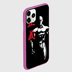 Чехол iPhone 11 Pro матовый Ok Hero, цвет: 3D-фиолетовый — фото 2