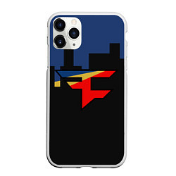 Чехол iPhone 11 Pro матовый FaZe Clan: Night City, цвет: 3D-белый