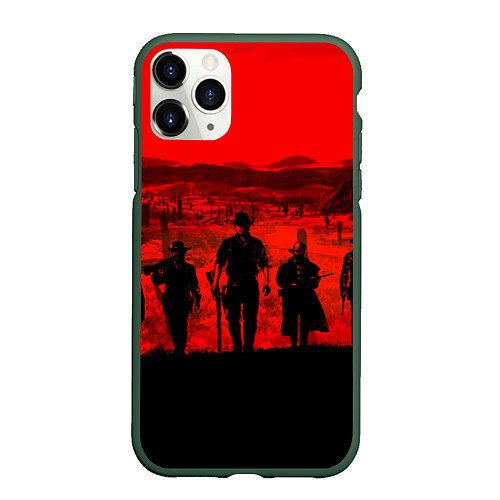 Чехол iPhone 11 Pro матовый RDR 2: Sunset / 3D-Темно-зеленый – фото 1