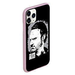 Чехол iPhone 11 Pro матовый Walking Rick, цвет: 3D-розовый — фото 2