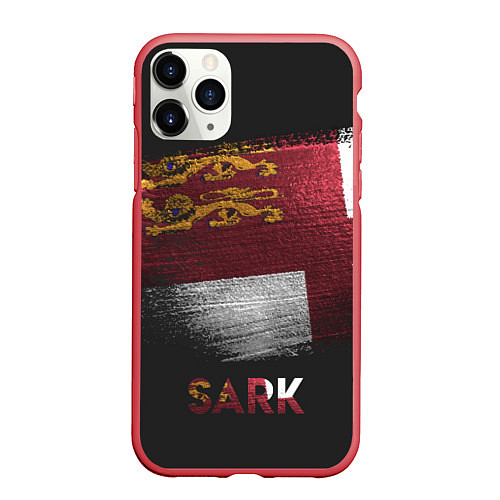 Чехол iPhone 11 Pro матовый SARK / 3D-Красный – фото 1