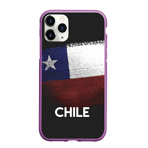 Чехол iPhone 11 Pro матовый Chile Style / 3D-Фиолетовый – фото 1