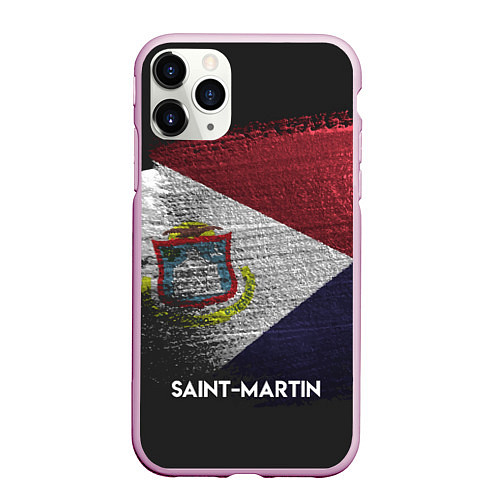 Чехол iPhone 11 Pro матовый Saint Martin Style / 3D-Розовый – фото 1