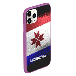 Чехол iPhone 11 Pro матовый Mordovia Style, цвет: 3D-фиолетовый — фото 2