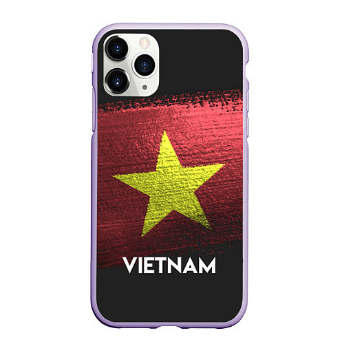 Чехол iPhone 11 Pro матовый Vietnam Style / 3D-Светло-сиреневый – фото 1