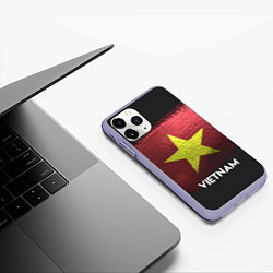 Чехол iPhone 11 Pro матовый Vietnam Style, цвет: 3D-светло-сиреневый — фото 2