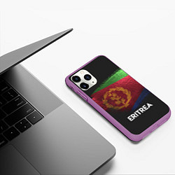 Чехол iPhone 11 Pro матовый Eritrea Style, цвет: 3D-фиолетовый — фото 2