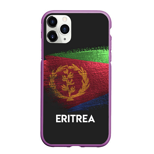 Чехол iPhone 11 Pro матовый Eritrea Style / 3D-Фиолетовый – фото 1