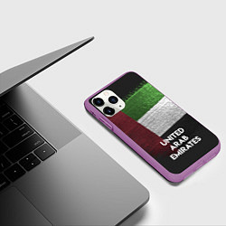 Чехол iPhone 11 Pro матовый United Arab Emirates Style, цвет: 3D-фиолетовый — фото 2