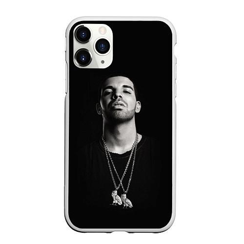 Чехол iPhone 11 Pro матовый Drake / 3D-Белый – фото 1