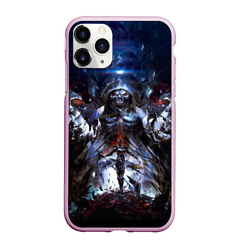 Чехол iPhone 11 Pro матовый Overlord / 3D-Розовый – фото 1