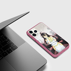 Чехол iPhone 11 Pro матовый Overlord Albedo, цвет: 3D-малиновый — фото 2