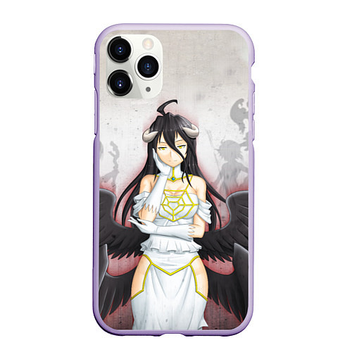 Чехол iPhone 11 Pro матовый Overlord Albedo / 3D-Светло-сиреневый – фото 1