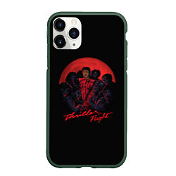 Чехол iPhone 11 Pro матовый Michael Jackson: Thriller, цвет: 3D-темно-зеленый