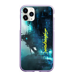 Чехол iPhone 11 Pro матовый Cyberpunk 2077: Techno