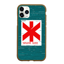 Чехол iPhone 11 Pro матовый Cyberpunk: Trauma Team