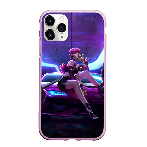 Чехол iPhone 11 Pro матовый Evelynn / 3D-Розовый – фото 1