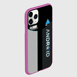 Чехол iPhone 11 Pro матовый Detroit: Android RK900, цвет: 3D-фиолетовый — фото 2