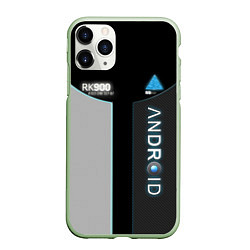 Чехол iPhone 11 Pro матовый Detroit: Android RK900, цвет: 3D-салатовый