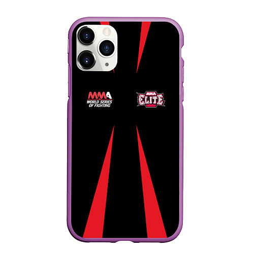 Чехол iPhone 11 Pro матовый MMA Elite / 3D-Фиолетовый – фото 1