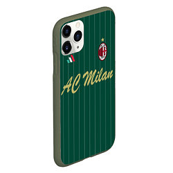 Чехол iPhone 11 Pro матовый AC Milan: Green Form, цвет: 3D-темно-зеленый — фото 2