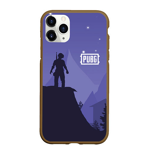 Чехол iPhone 11 Pro матовый PUBG: Sleep Night / 3D-Коричневый – фото 1